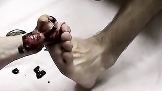 Foot Worship - Kitchen Cleaner Fetish with Foot Slave