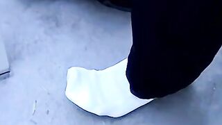 Foot Worship - Kitchen Cleaner Fetish with Foot Slave