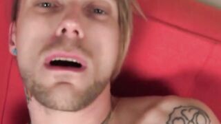 Long-Haired Hunk Stroking His Thick Dick Until A Big Load