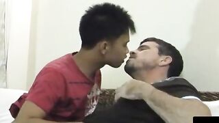 Asian Cutie Rough Sex - Dominant Top Fucks Submissive Girl Hard