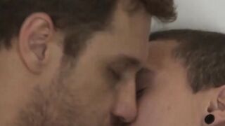 Raw Twink Anal Threesome - Hot Make-Out Session Ends With A Bang