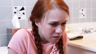 Dollie Littles' Toilet Tricks - Step-Father Fucks His Stepson's Girlfriend