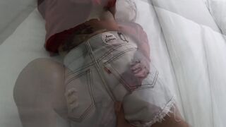Asian Babe Teasing Her Puffy Vagina With A Sex Toy And Sucking Off His Rage Hardcock