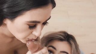 Double Team Threesome - Busty Babes Share A Stud's Big Dick