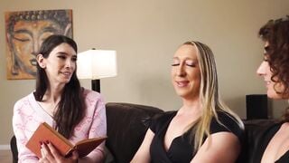 Transgender Goddess Chanel Jordon Fucks Her Way Through Two Hot Blondes