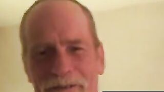 Hairiest Mature Man's Big Dick Tease & Stroke Session