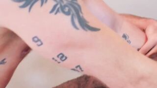 Bald Beast Fucks Raw Ass of Hunk Chrisian Matthweis in Rough Anal Sex