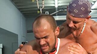 Dominant Muscle God Dominates Submissive Stud in BDSM Bondage Session