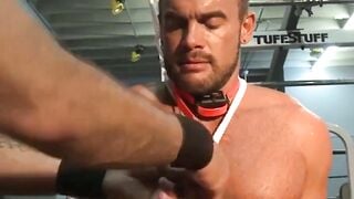 Dominant Muscle God Dominates Submissive Stud in BDSM Bondage Session