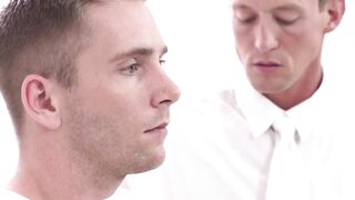 Muscular Latter-Day Saint Hunk Fucks Bareback in Church Confessional