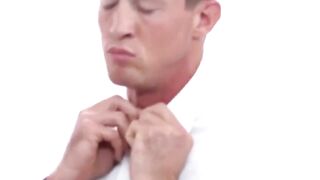 Muscular Latter-Day Saint Hunk Fucks Bareback in Church Confessional