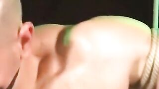 Bondage Babe Fucked Hard With Rope And Blindfolded By Dominant Older Man