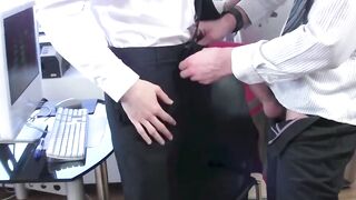 Office Romance: Two Colleagues Fucked Hard In The Bosses Office