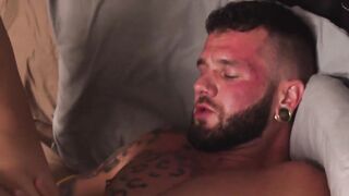 Raw Next Door's Bareback Threesome Action with Older Man