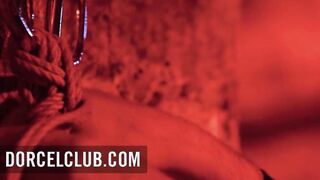 Foursome with Claire Castel inside a swinger club