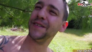French dark hair thin 19 yo at outdoors amateur sex anal