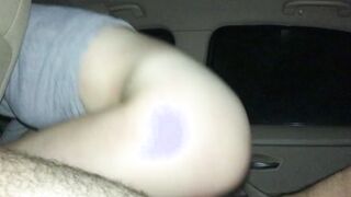 Hardcore sex inside vehicle with stepsis