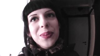 Bombshell amateur Savina plays with her creamy vagina