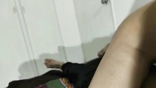 She blows my penis but can resist putting it into her twat