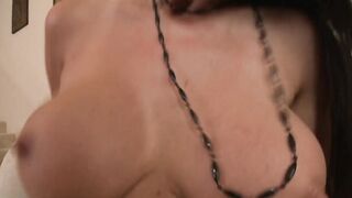 Exotic milf riding bro's tool reverse cowgirl on the couch