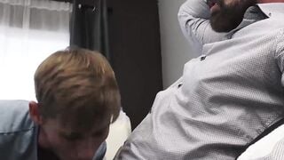 Step-Dad's Hot Ass Drilled By His StepSon - Bare Back Fucking
