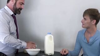 Step-Dad's Hot Ass Drilled By His StepSon - Bare Back Fucking