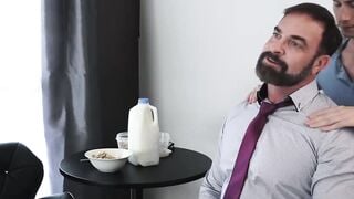 Step-Dad's Hot Ass Drilled By His StepSon - Bare Back Fucking
