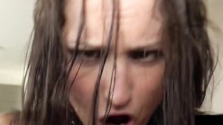 Brunette Babes Bondage Blowjob - Barbra Bieger Faceslapping & Facial