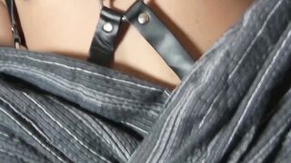 Asian Hottie Rides A Monster Dildo In Leather Outfit - HD Pornhub Premium