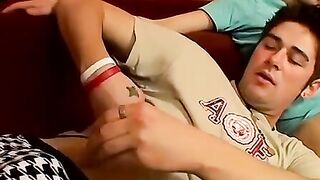 Hot Brunette Babe Cains Twinks Business - POV Blowjob & Hardcore Fucking