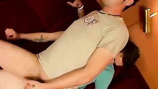 Hot Brunette Babe Cains Twinks Business - POV Blowjob & Hardcore Fucking