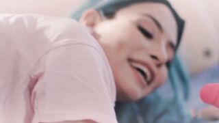Transgender Kora Dell Rio Fucks Raw with Huge Load on Ass - POV