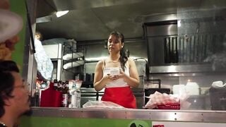 Public Pickup Food Truck Fuck Fest - Busty Blonde Slut Monica Sierra