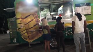 Public Pickup Food Truck Fuck Fest - Busty Blonde Slut Monica Sierra