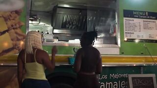 Public Pickup Food Truck Fuck Fest - Busty Blonde Slut Monica Sierra