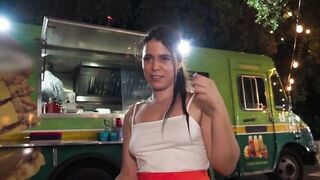 Public Pickup Food Truck Fuck Fest - Busty Blonde Slut Monica Sierra