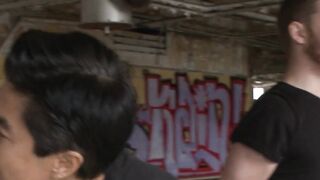 Threeway Bondage - Edgy Threesome With Flogging And Spanking For Submissive Guy