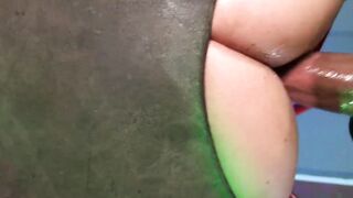Rimjob Rough Sex - Big Black Dick Pounding White Ass Of sub Miss Kitty