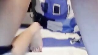 Petite Cutie Masturabtes For You - Close-Up Pussy Play With Dildo