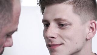 Mature Males Destroy Young Twink in Anal Threesome