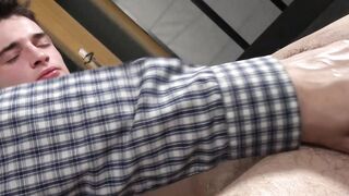 Hairy Bear's Oil Hand Job - Scene #1
