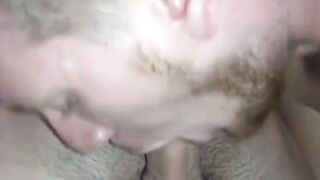 Muscle Stud's Ball Lick & Suck Session - POV Blowjob with Facial