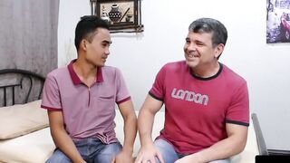 Asian Twunk's Wild Ride - Older Daddy Stud Fucks Him Hard