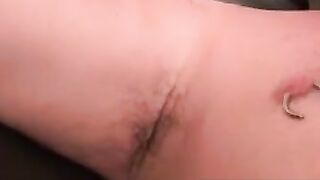 Bald Stud's Nippier Piercing Stroking His Hard Fat Dick Vigorously