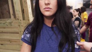 Hot MILF Serenity Sterling Rides Axe Thrower's Hard Dick - POV Blowjob & Creampie