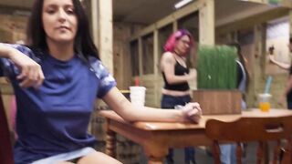 Hot MILF Serenity Sterling Rides Axe Thrower's Hard Dick - POV Blowjob & Creampie