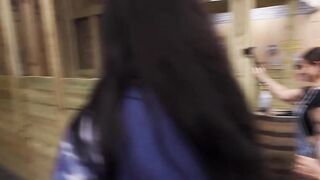 Hot MILF Serenity Sterling Rides Axe Thrower's Hard Dick - POV Blowjob & Creampie