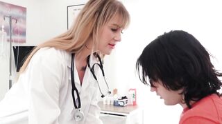 Fetish Doctor's Office - Patient Gets A Huge Hard-On From Her Sex Therapist