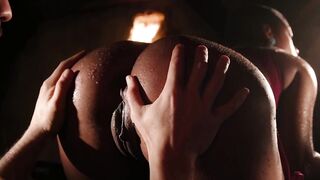 Ebony Goddess Vickie Magee Gets Her Pussy Swept By A Black Stud's Dick