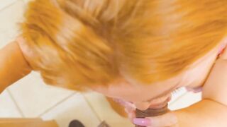 Redheaded Milf Devours Her Man's Hardcock - Passionate Couple Sex